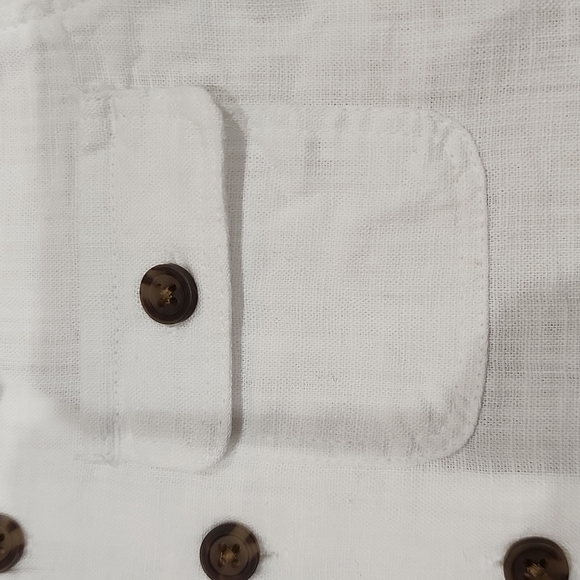 NWT boys white linen shirt - Picture 3 of 5